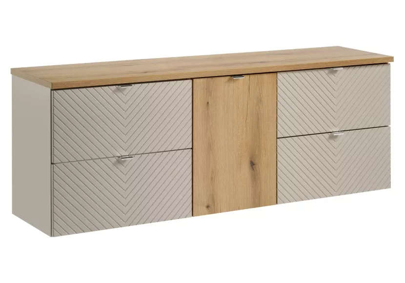 Szafka pod umywalkę nablatową VIVA CASHMERE 2S 60cmx2 kaszmi 392300
