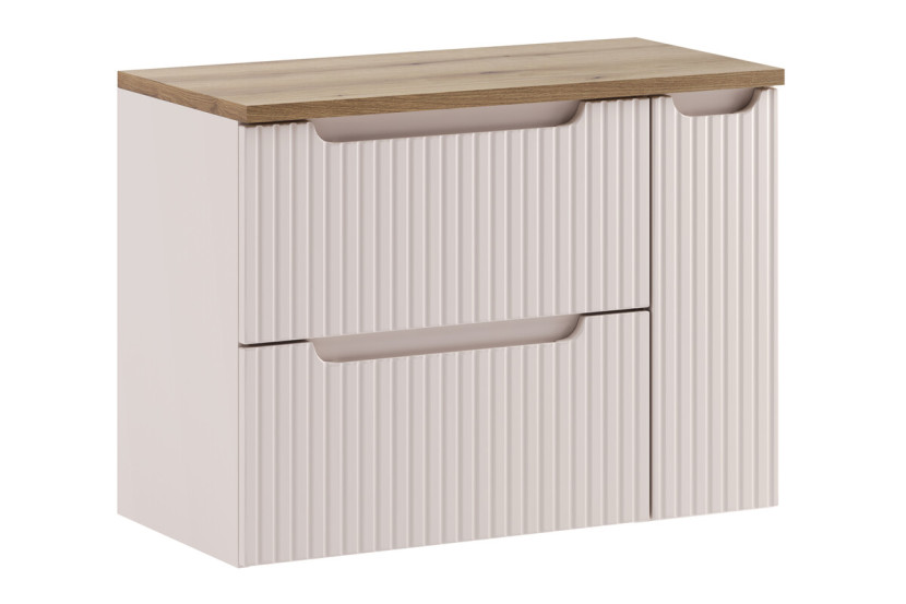 Szafka pod Umywalkę Nova Cashmere 80cm z Blatem i Szafką Cargo 976967