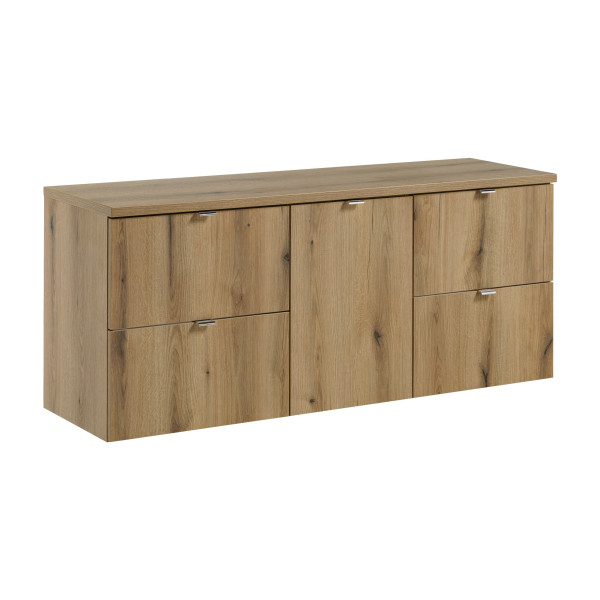 Szafka pod Umywalkę Nova Oak 140cm z Blatem 976709