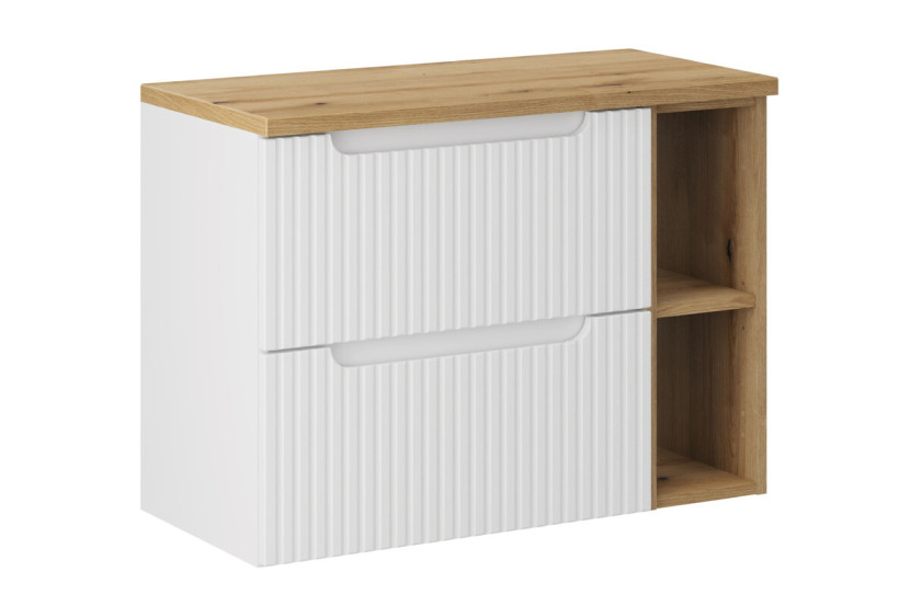 Szafka pod Umywalkę Nova White 80cm z Blatem 977062