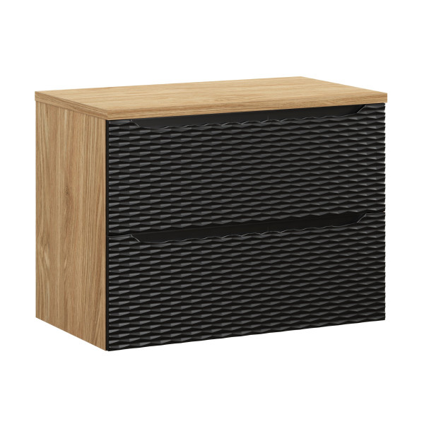 Szafka pod Umywalkę Ocean Black 80cm z Blatem 977075