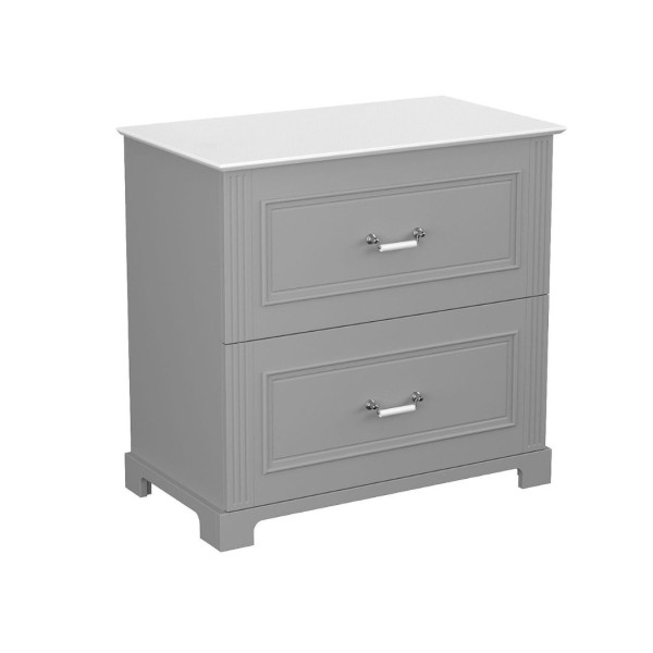 Szafka pod umywalkę OXFORD 80 cm ciemno szara półmat 817699