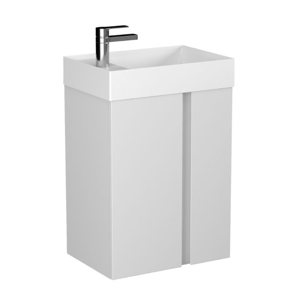 Szafka pod umywalkę UNIQ 49 cm jasno szara półmat z CARGO 823515