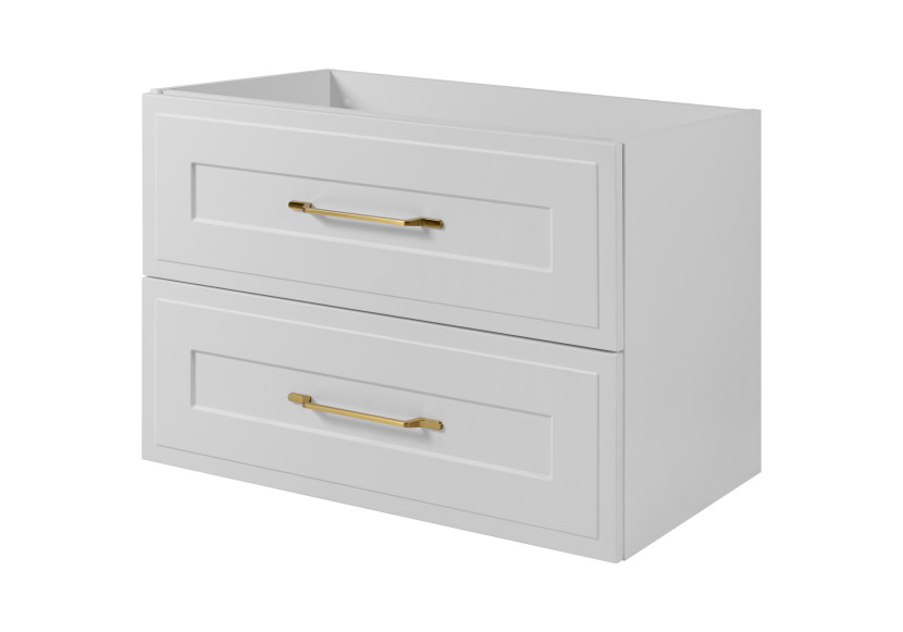 Szafka pod umywalkę w stylu klasycznym w kolorze białym, 80 x 46 cm 1059809
