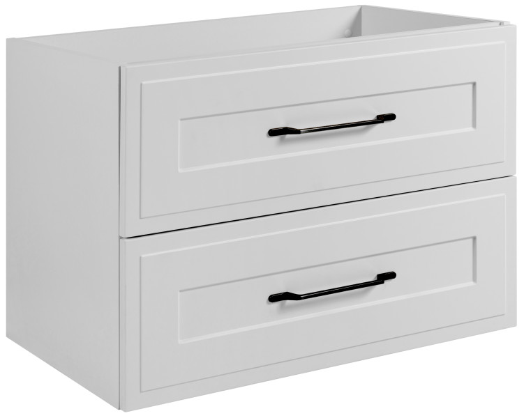 Szafka pod umywalkę w stylu klasycznym w kolorze białym, 80 x 46 cm 1059734