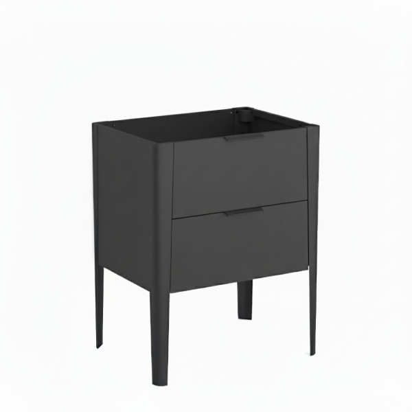 Szafka pod umywalkę wpuszczaną VIBE 60 cm czarny mat stojąca 817691