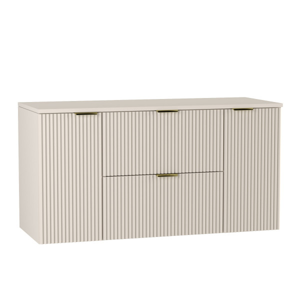 Szafka pod umywalkę z 2 drzwiami i 2 szufladami 120 cm Kaszmir Willy 684859