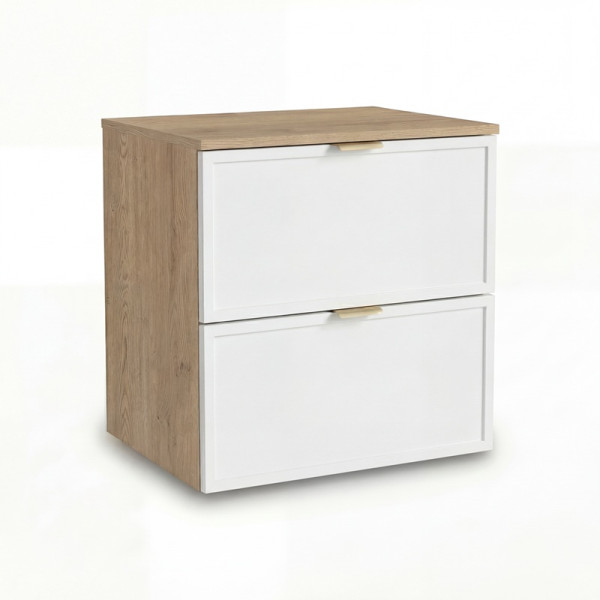 Szafka pod Umywalkę z Blatem 60cm Fronty Ramka Cremona / Biały 959091