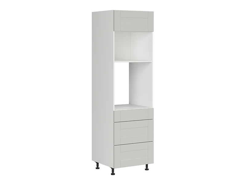 Szafka pod zabudowę piekarnika Edan 60 cm wysoka z szufladami cichy domyk kaszmir 833813