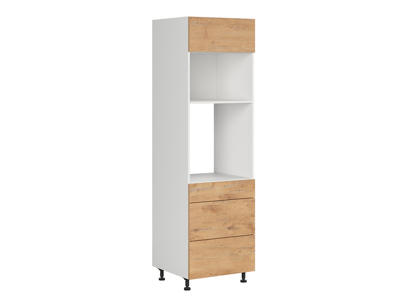 Szafka pod zabudowę piekarnika Hamper 60 cm z szufladami dąb lancelot 402921