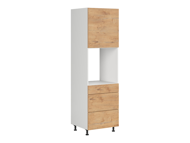 Szafka pod zabudowę piekarnika Hamper 60 cm z szufladami dąb lancelot 402920