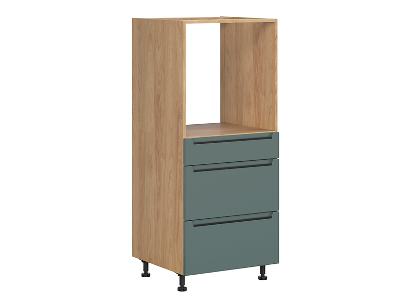 Szafka pod zabudowę piekarnika Iris 60 cm z szufladami cichy domyk zieleń boho 451709