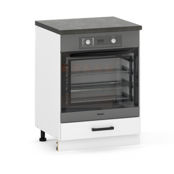 Szafka pod zabudowę piekarnika, piekarnik 60cm biały mat 356890