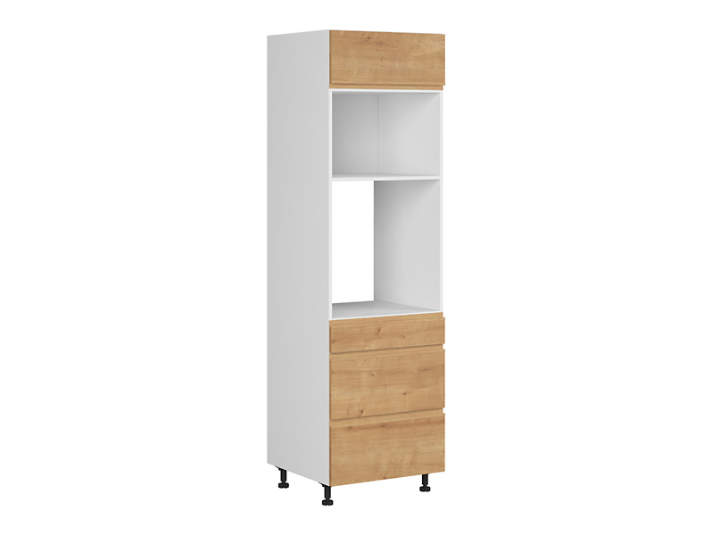 Szafka pod zabudowę piekarnika Sole 60 cm z szufladami cichy domyk dąb arlington 383145