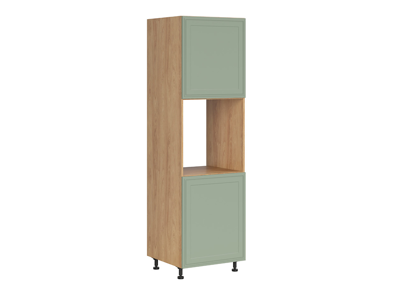 Szafka pod zabudowę piekarnika Verdi 60 cm wysoka lewa dąb hikora/szałwia mat 926354