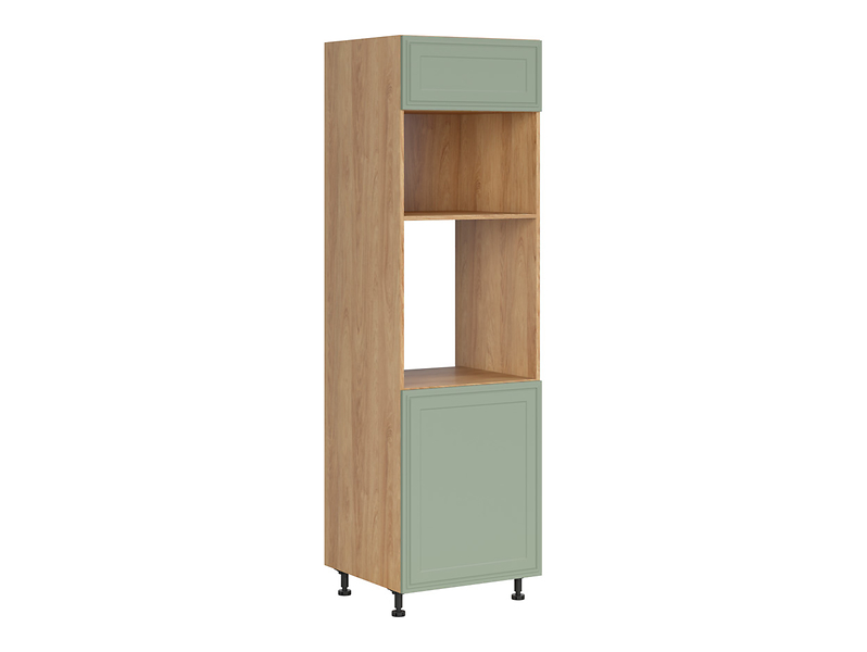 Szafka pod zabudowę piekarnika Verdi 60 cm wysoka lewa dąb hikora/szałwia mat 926353