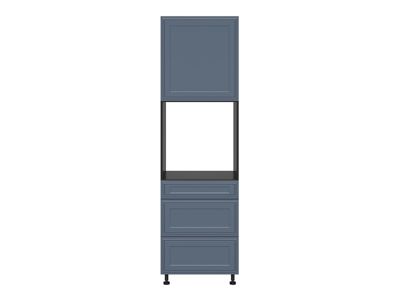 Szafka pod zabudowę piekarnika Verdi 60 cm wysoka prawa z szufladami cichy domyk mistyczny mat 950806