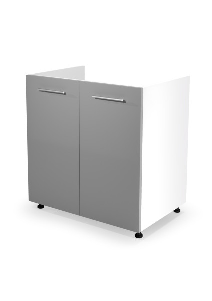 Szafka pod zlew 80 VENTO DK-80/82 jasnoszary połysk 1000803