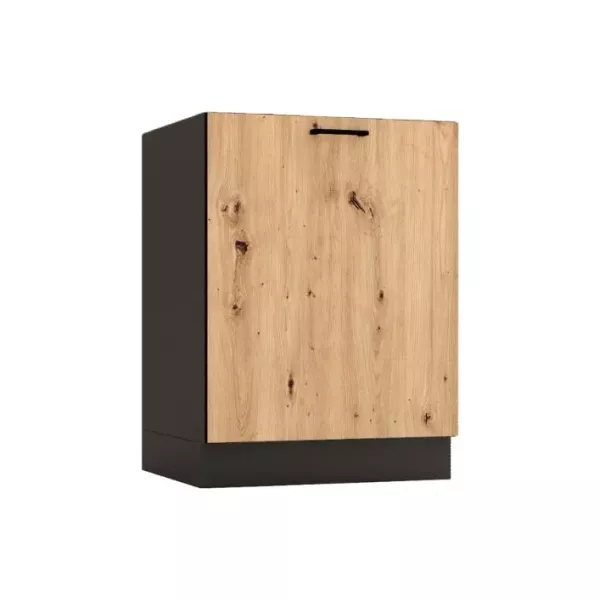 Szafka pod zlew ANIKA D60ZL P/L grafitowa/dąb artisan 412291