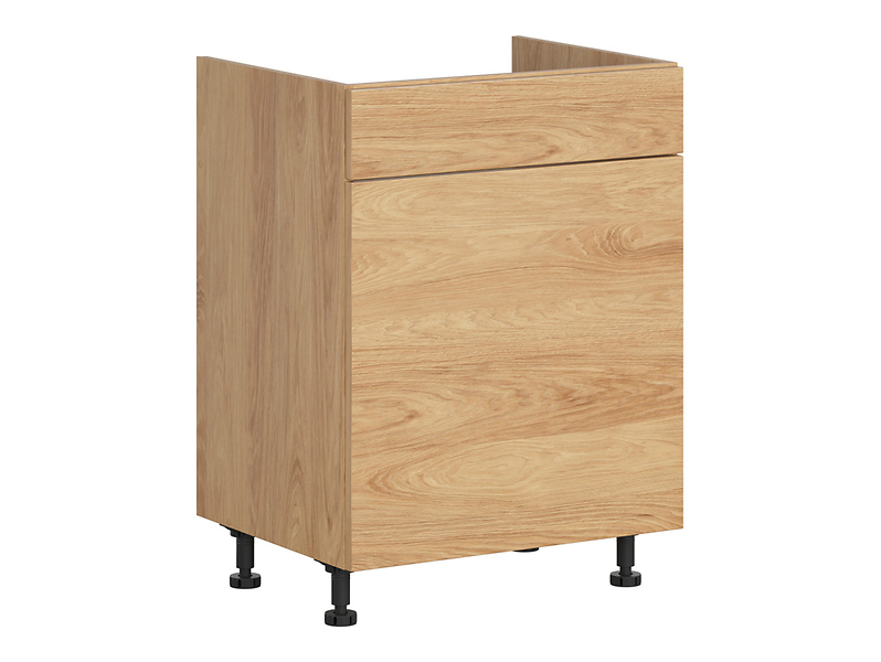Szafka pod zlewozmywak Hamper 60 cm z szufladą cichy domyk dąb hikora 398904
