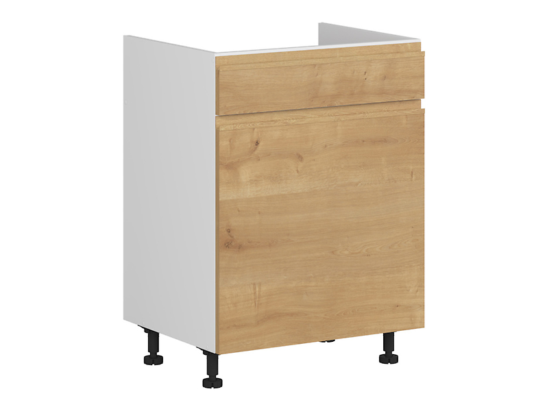 Szafka pod zlewozmywak Sole 60 cm z szufladą cichy domyk dąb arlington 50822