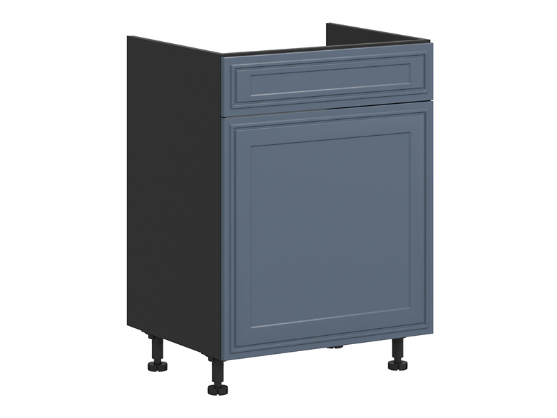 Szafka pod zlewozmywak Verdi 60 cm z szufladą cichy domyk mistyczny mat 51062
