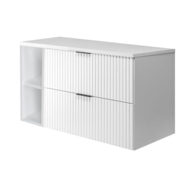 Szafka podumywalkowa, biała 100 (80 + 20) x 57 x 46 cm + blat roboczy 1060053