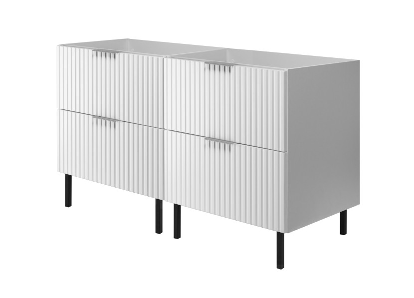 Szafka podumywalkowa, biała, 120 (2 x 60) x 77 x 46 cm, bez blatu 1060067