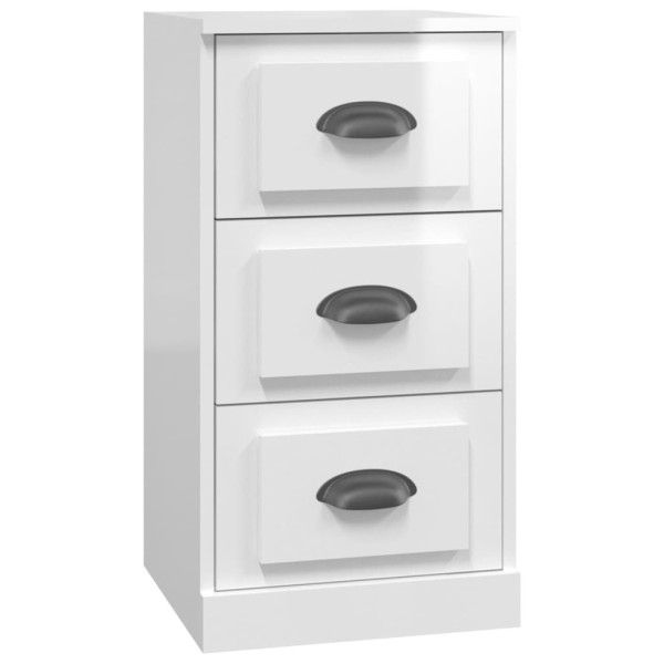 Szafka Regał Biała Połysk 36x35.5x67.5 cm do Salonu Pokoju Sypialni 769658
