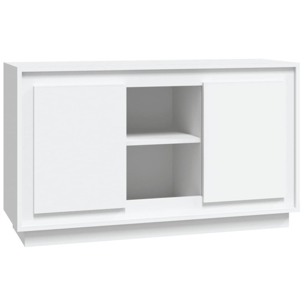 Szafka Regał Biała z Drzwiami 102x35x60 cm do Salonu Pokoju Sypialni 769606