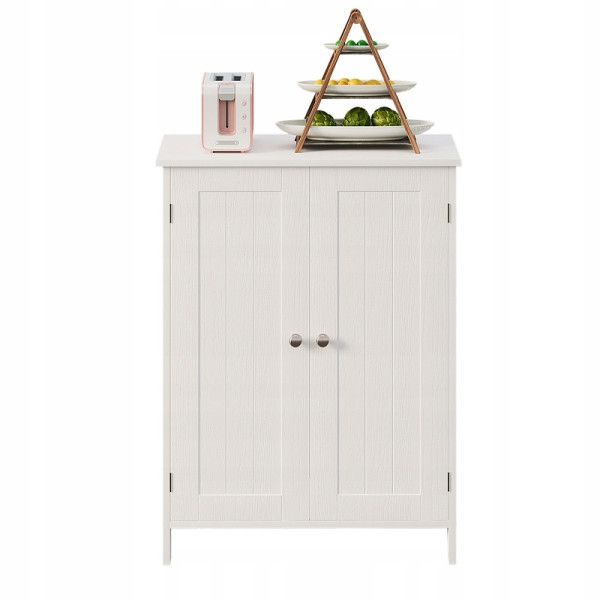 Szafka regał komoda łazienka przedpokój loft 2 drzwi biała solidna 80 cm 963823