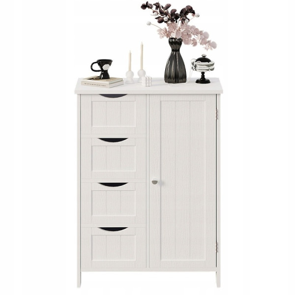 Szafka regał komoda łazienka przedpokój loft 3 szuflady biała 80 cm 950603
