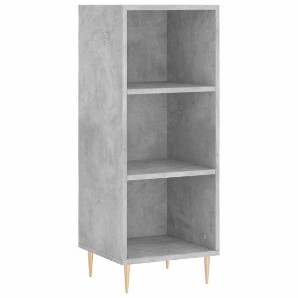 Szafka Regał Szara Beton 34.5x32.5x90 cm do Salonu Pokoju Sypialni 740827