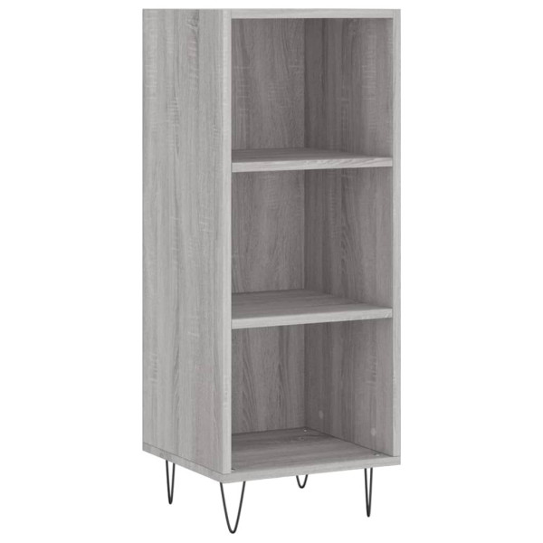 Szafka Regał Szara Dąb Sonoma 34.5x32.5x90 cm do Salonu Pokoju 740590