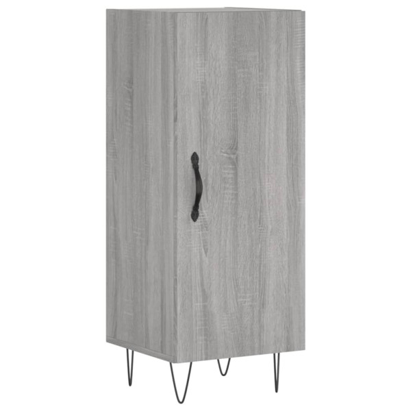 Szafka Regał Szara Dąb Sonoma 34.5x34x90 cm do Salonu Pokoju 741318