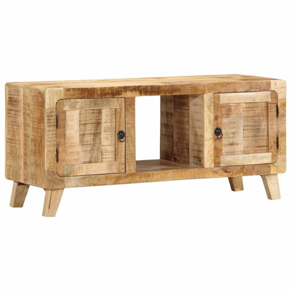 Szafka RTV 105x46x32 cm Drewno lite Surowe Mango 867779