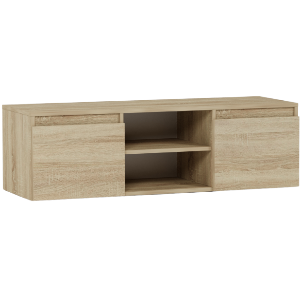 Szafka RTV 120 cm 2 drzwi 2 półki FRAMIRE RTV sonoma 946876