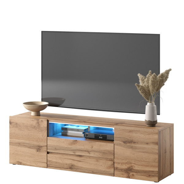 Szafka RTV 137 cm do salonu SENZO dąb wotan 769858