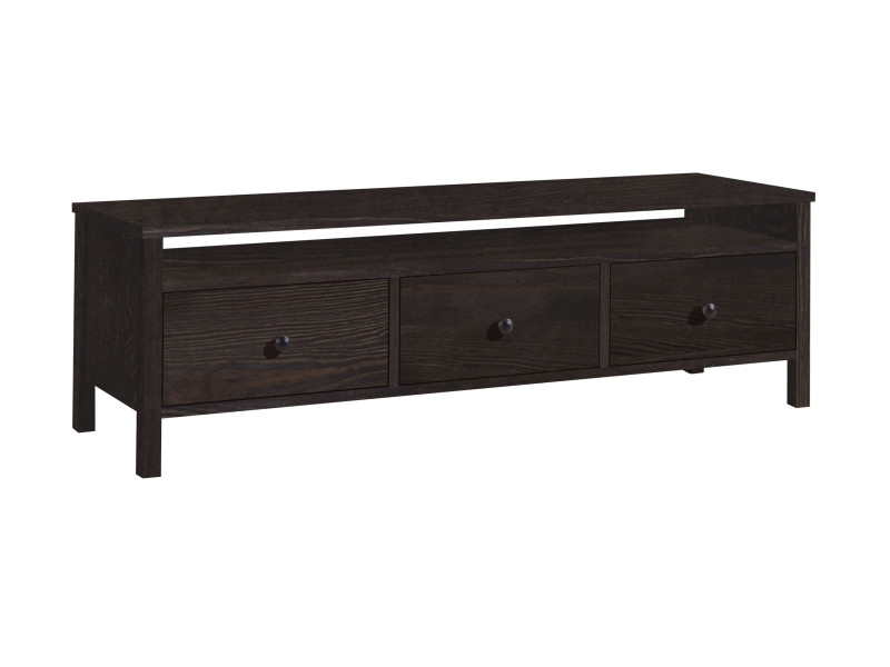 Szafka RTV 143 cm z szufladami drewniana Prestige, kolor orzech 669987