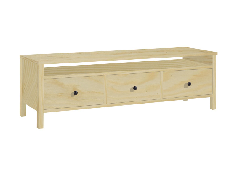 Szafka RTV 143 cm z szufladami drewniana Prestige, kolor sosnowy 669990