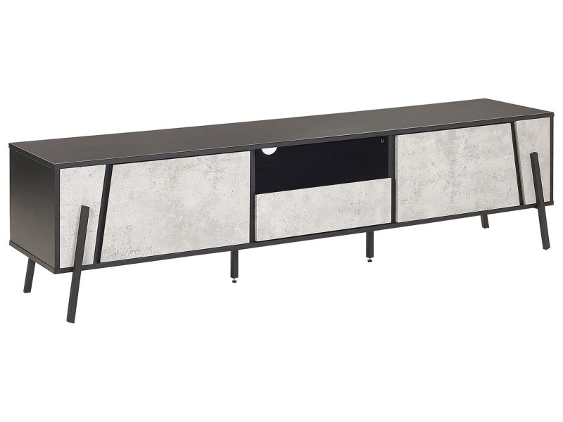Szafka RTV 177 cm miejsce na kable beton 70932