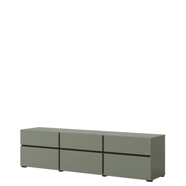Szafka RTV 180 cm z szufladami CROSS zielony 774300