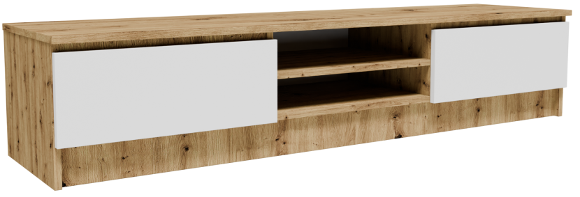 Szafka RTV 2D1P160ABI artisan-biały 160cm stolik pod telewizor komoda regał 749516