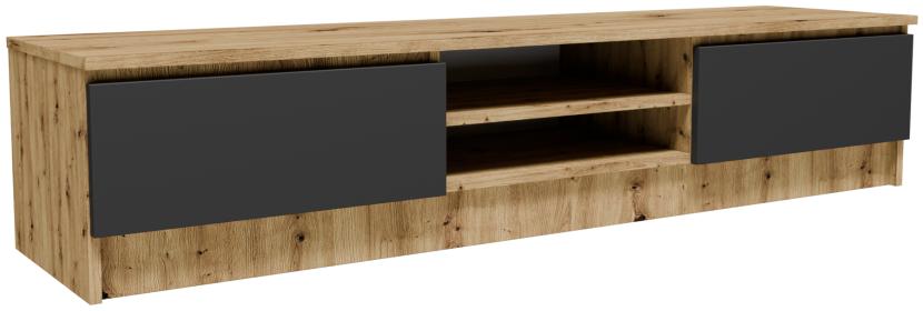 Szafka RTV 2D1P160AG artisan-grafit szary 160cm stolik pod telewizor komoda 749514