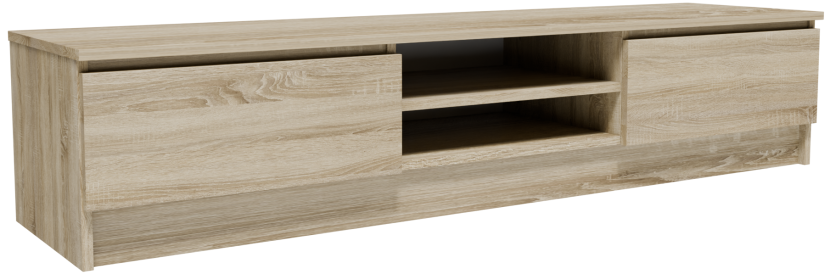Szafka RTV 2D1P160SON sonoma 160cm duży stolik pod telewizor komoda regał 750596