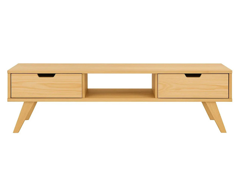 Szafka RTV 46x160 cm z drewna litego MALMO, kolor sosnowy 682094