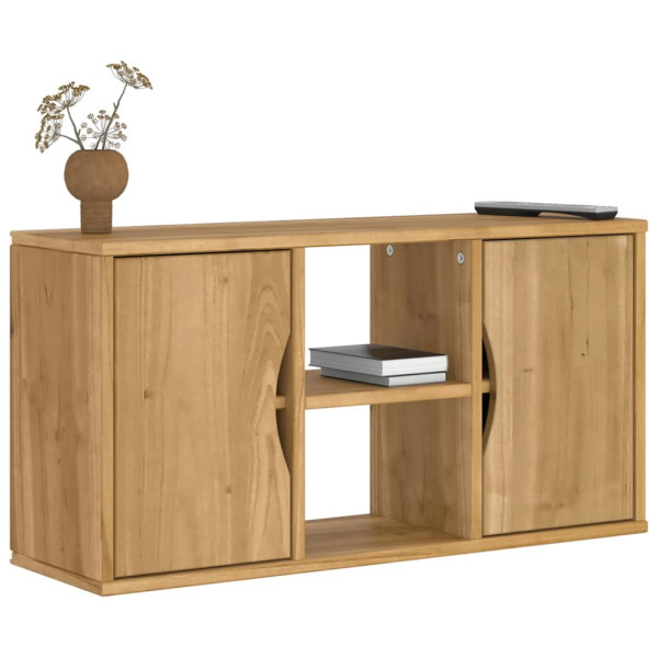 Szafka RTV 79x24x40 cm Drewno lite sosnowe 867174