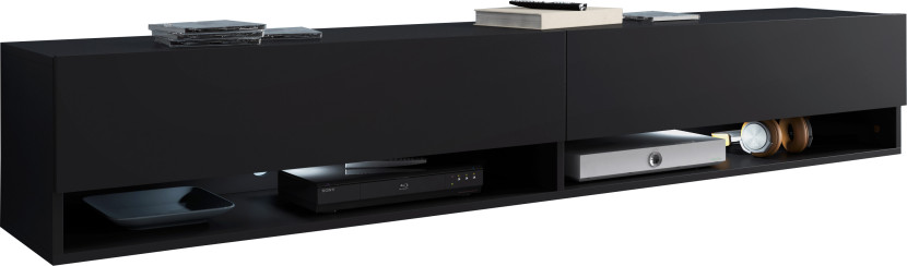Szafka RTV ANNE 180 w kolorze czarny grafit 354895