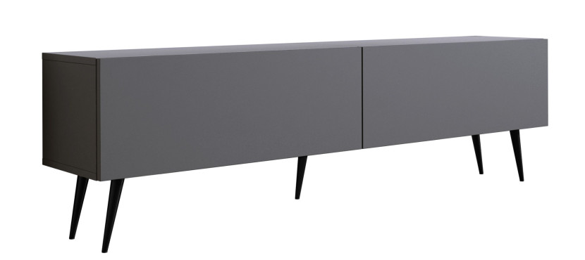 Szafka RTV : Antracyt, czarne nogi, 170 x 34 x 32 cm 352334