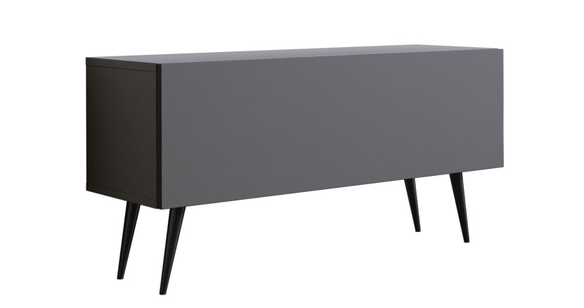 Szafka RTV : Antracyt, czarne nogi pochyłe, 100 x 34 x 32 cm 352342